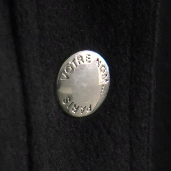 RARE! Black Votre Nom heavy wool luxury car coat - PRISTINE CONDITION! - Picture 4 of 10